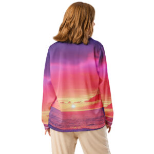 Sunset Beach Scene Women’s Long Sleeve Pajama Top