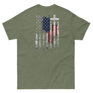 Cross Flag Back Print Classic Tee
